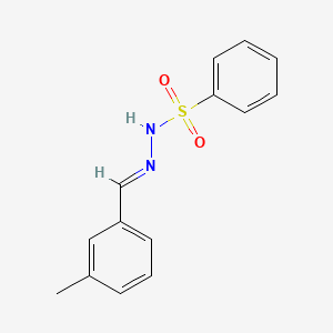 N-[(E)-(3-methylphenyl)methylideneamino]benzenesulfonamide