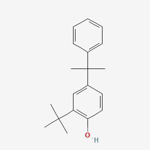 molecular formula C19H24O B1657311 2-(1,1-Dimethylethyl)-4-(1-methyl-1-phenylethyl)phenol CAS No. 56187-92-9