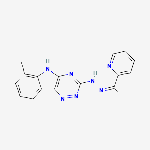 6-methyl-N-[(Z)-1-pyridin-2-ylethylideneamino]-5H-[1,2,4]triazino[5,6-b]indol-3-amine