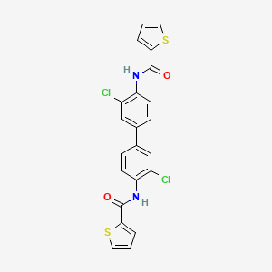 N-[2-chloro-4-[3-chloro-4-(thiophene-2-carbonylamino)phenyl]phenyl]thiophene-2-carboxamide