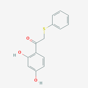 Ethanone, 1-(2,4-dihydroxyphenyl)-2-(phenylthio)-