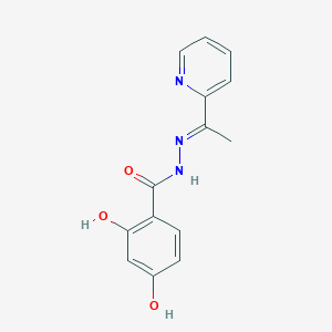 2,4-dihydroxy-N-[(E)-1-pyridin-2-ylethylideneamino]benzamide