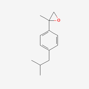 molecular formula C13H18O B1657358 2-(4-isobutylphenyl)-2-methyloxirane CAS No. 56374-24-4