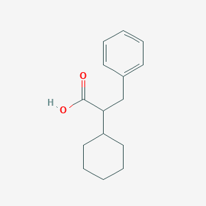 molecular formula C15H20O2 B1657360 2-Cyclohexyl-3-phenylpropanoic acid CAS No. 5638-33-5