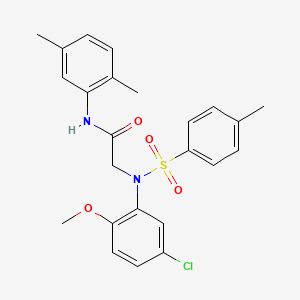 2-(5-chloro-2-methoxy-N-(4-methylphenyl)sulfonylanilino)-N-(2,5-dimethylphenyl)acetamide