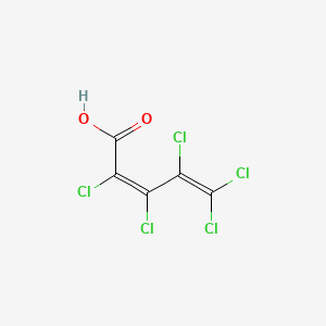 B1657398 (2Z)-2,3,4,5,5-pentachloropenta-2,4-dienoic acid CAS No. 5659-41-6