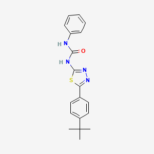 1-[5-(4-Tert-butylphenyl)-1,3,4-thiadiazol-2-yl]-3-phenylurea