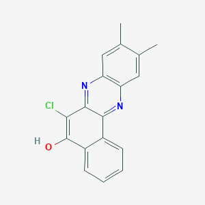 Benzo[a]phenazin-5-ol, 6-chloro-9,10-dimethyl-