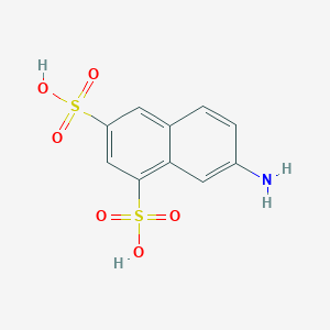 molecular formula C10H9NO6S2 B165742 7-Amino-1,3-naphthalenedisulfonic acid CAS No. 86-65-7