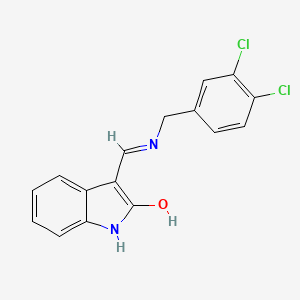 3-[(3,4-Dichlorophenyl)methyliminomethyl]-1H-indol-2-ol