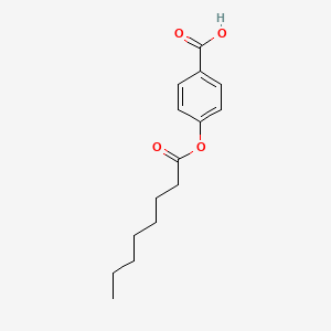 Benzoic acid, 4-[(1-oxooctyl)oxy]-
