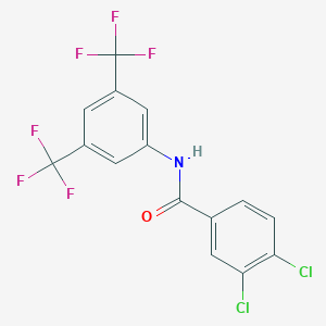 molecular formula C15H7Cl2F6NO B1657439 N-[3,5-bis(trifluoromethyl)phenyl]-3,4-dichlorobenzamide CAS No. 56698-50-1