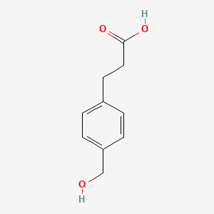 molecular formula C10H12O3 B1657444 3-[4-(Hydroxymethyl)phenyl]propanoic acid CAS No. 56703-34-5