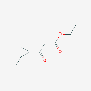 molecular formula C9H14O3 B1657462 Ethyl 3-(2-methylcyclopropyl)-3-oxopropanoate CAS No. 56745-64-3