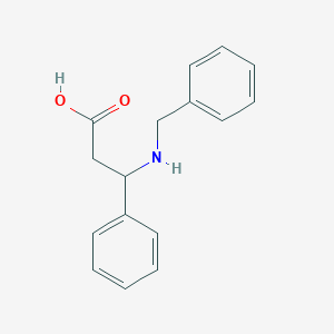 molecular formula C16H17NO2 B1657481 3-(Benzylamino)-3-phenylpropanoic acid CAS No. 5678-50-2