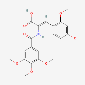 (Z)-3-(2,4-dimethoxyphenyl)-2-[(3,4,5-trimethoxybenzoyl)amino]prop-2-enoic acid
