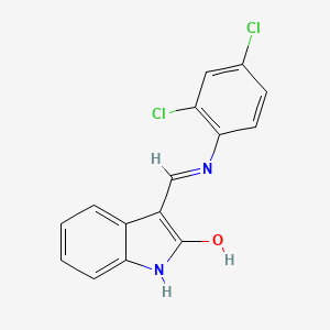 3-[(2,4-Dichlorophenyl)iminomethyl]-1H-indol-2-ol