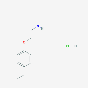 N-[2-(4-Ethylphenoxy)ethyl]-2-methylpropan-2-amine;hydrochloride