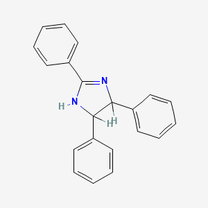 molecular formula C21H18N2 B1657577 2,4,5-Triphenyl-2-imidazoline CAS No. 573-33-1