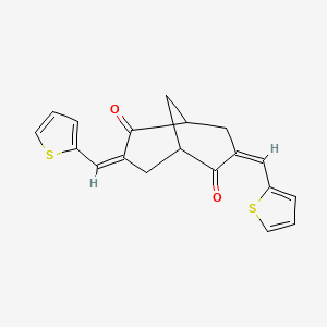 (3Z,7Z)-3,7-bis(thiophen-2-ylmethylidene)bicyclo[3.3.1]nonane-2,6-dione