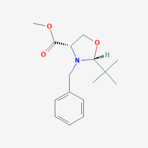 molecular formula C16H23NO3 B016576 (2R,4S)-N-Benzyl-2-t-butyloxazolidine-4-carboxylic Acid, Methyl Ester CAS No. 145451-89-4