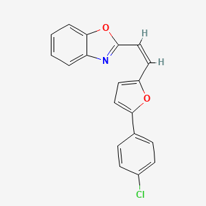 2-[(Z)-2-[5-(4-chlorophenyl)furan-2-yl]ethenyl]-1,3-benzoxazole