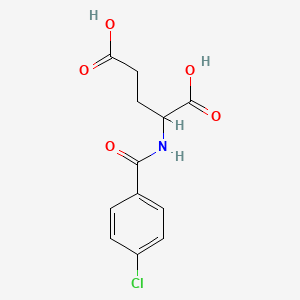 molecular formula C12H12ClNO5 B1657609 N-(4-Chlorobenzoyl)-L-glutamic acid CAS No. 57444-70-9