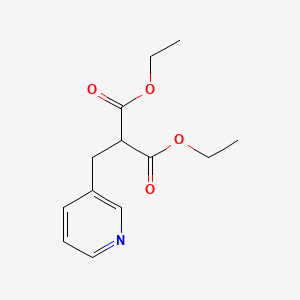 molecular formula C13H17NO4 B1657619 Diethyl (3-pyridylmethyl)malonate CAS No. 57477-12-0