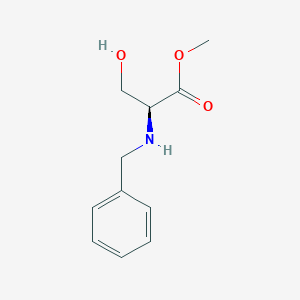molecular formula C11H15NO3 B016577 N-Benzyl-L-serine, methyl ester CAS No. 123639-56-5