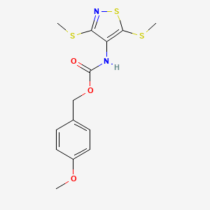 (4-methoxyphenyl)methyl N-[3,5-bis(methylsulfanyl)-1,2-thiazol-4-yl]carbamate