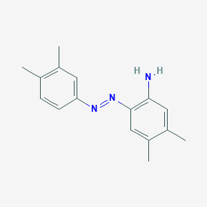 molecular formula C16H19N3 B1657747 Benzenamine, 2-[(3,4-dimethylphenyl)azo]-4,5-dimethyl- CAS No. 58010-92-7