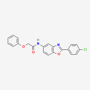 N-[2-(4-chlorophenyl)-1,3-benzoxazol-5-yl]-2-phenoxyacetamide