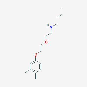 molecular formula C16H27NO2 B1657756 N-[2-[2-(3,4-dimethylphenoxy)ethoxy]ethyl]butan-1-amine CAS No. 5804-87-5