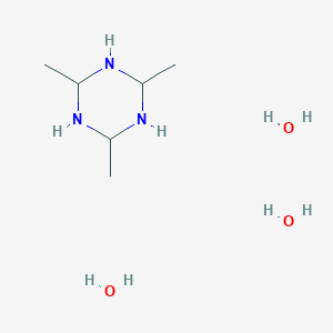 2,4,6-Trimethyl-1,3,5-triazinane;hydrate