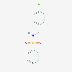 molecular formula C13H12ClNO2S B165777 N-[(4-chlorophenyl)methyl]benzenesulfonamide CAS No. 10504-97-9