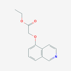 molecular formula C12H11NO3 B165778 Ethyl [(isoquinolin-5-yl)oxy]acetate CAS No. 130292-81-8