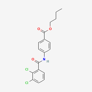 molecular formula C18H17Cl2NO3 B1657850 Butyl 4-[(2,3-dichlorobenzoyl)amino]benzoate CAS No. 5839-11-2