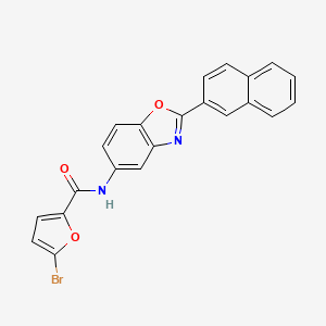 5-Bromo-N-[2-(naphthalen-2-yl)-1,3-benzoxazol-5-yl]furan-2-carboxamide