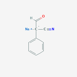 molecular formula C17H13N3O3S B1657856 [4-[[(4-Oxo-1,3-thiazol-2-yl)hydrazinylidene]methyl]phenyl] benzoate CAS No. 5841-71-4