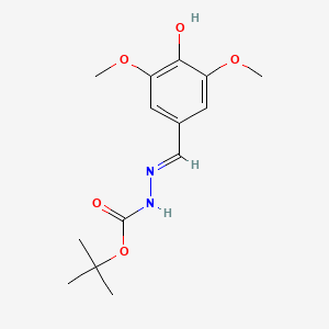 tert-butyl (2E)-2-(4-hydroxy-3,5-dimethoxybenzylidene)hydrazinecarboxylate