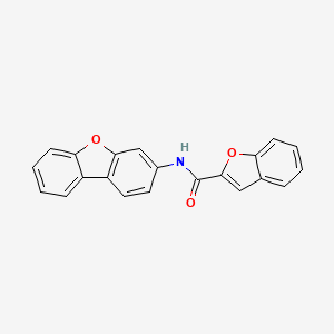 molecular formula C21H13NO3 B1657864 N-dibenzofuran-3-yl-1-benzofuran-2-carboxamide CAS No. 5843-89-0