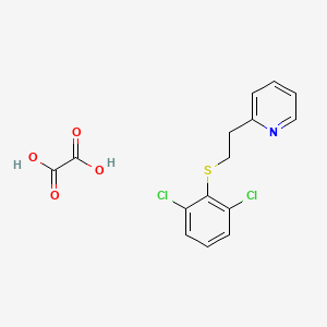 molecular formula C15H13Cl2NO4S B1657865 2-[2-(2,6-Dichlorophenyl)sulfanylethyl]pyridine CAS No. 5844-06-4