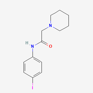 molecular formula C13H17IN2O B1657876 N-(4-Iodophenyl)-2-(piperidin-1-YL)acetamide CAS No. 58479-87-1