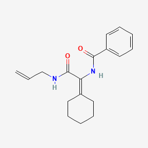 N-{1-Cyclohexylidene-2-oxo-2-[(prop-2-en-1-yl)amino]ethyl}benzamide