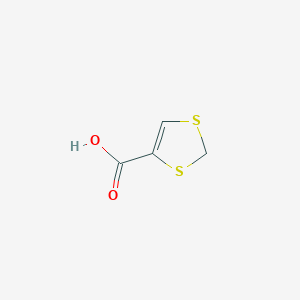 molecular formula C4H4O2S2 B1657931 1,3-Dithiole-4-carboxylic acid CAS No. 58758-32-0