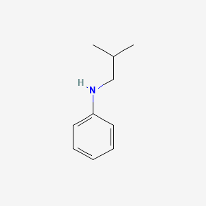 molecular formula C10H15N B1657938 N-(2-methylpropyl)aniline CAS No. 588-47-6