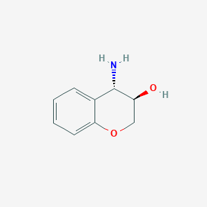 molecular formula C9H11NO2 B1657942 Rel-(3R,4S)-4-aminochroman-3-ol CAS No. 58810-68-7