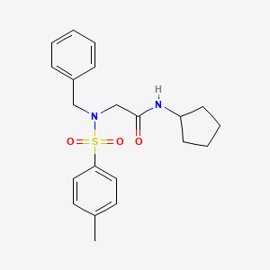 2-[benzyl-(4-methylphenyl)sulfonylamino]-N-cyclopentylacetamide