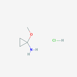 molecular formula C4H10ClNO B1657958 1-Methoxycyclopropan-1-amine hydrochloride CAS No. 58939-47-2