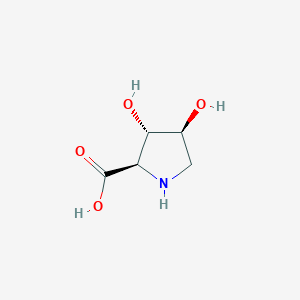molecular formula C5H9NO4 B165796 (3S,4S)-3,4-dihydroxy-d-proline CAS No. 138258-69-2